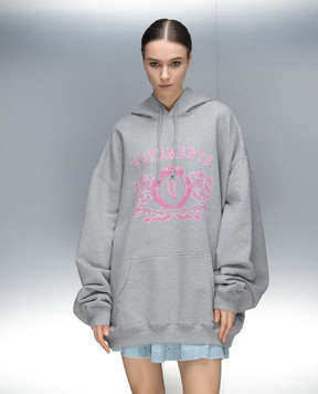 Vetements Серые худи с принтом логотипа UE64HD310GP