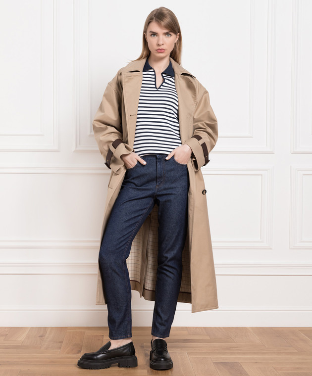 Loro Piana Поло в полоску Niasca FAM7805 изображение 2