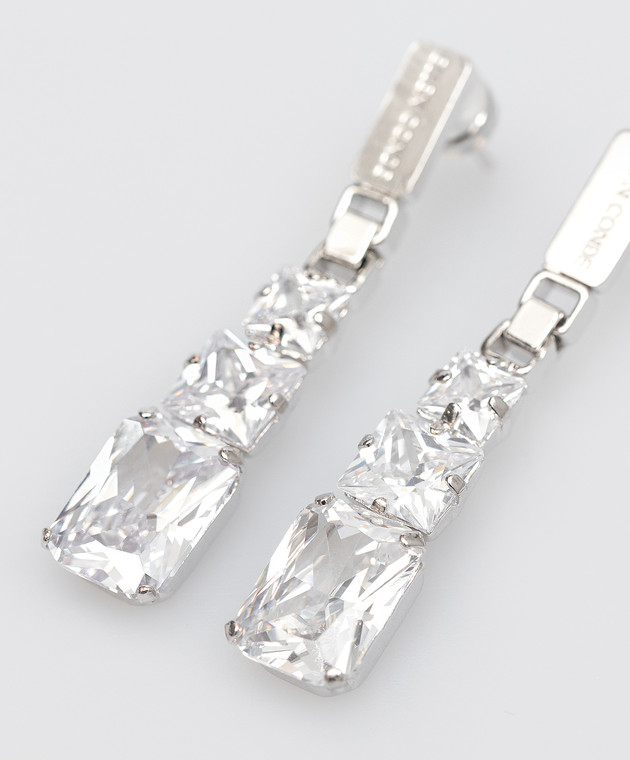 Ellen Conde Silver earrings with crystals Z50 изображение 5