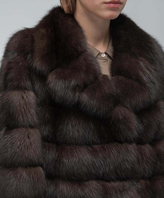 MalaMati Fur coat made of sable fur with an adjustable bottom 202222 image 5