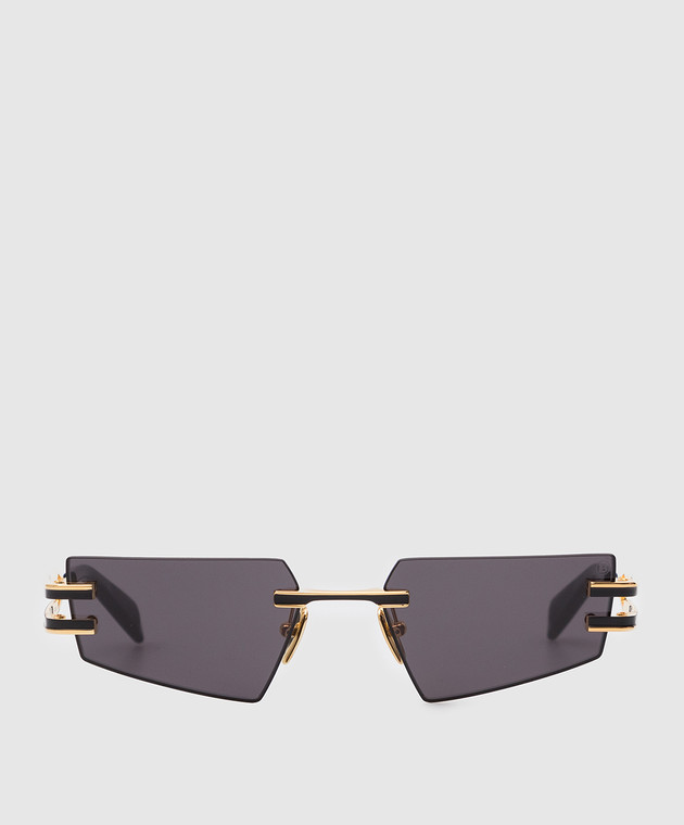 Balmain Чорні сонцезахисні окуляри Fixe BPS123A54