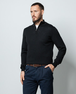 Cashmere&Whiskey Чорний джемпер з вовни 77397