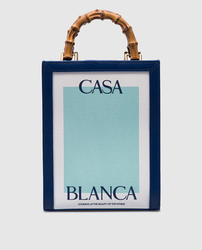Casablanca Комбінована сумка-тоут Mini Casa з логотипом AF23BAG02301