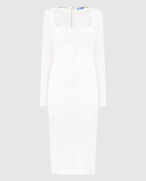 Thierry Mugler Белое платье с корсетом 22S2RO14381097