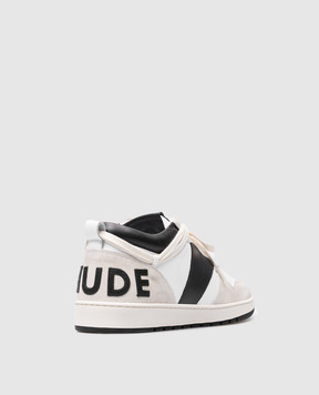 Rhude Черные кожаные кроссовки RHECESS-LOW RHPS24FO05489636