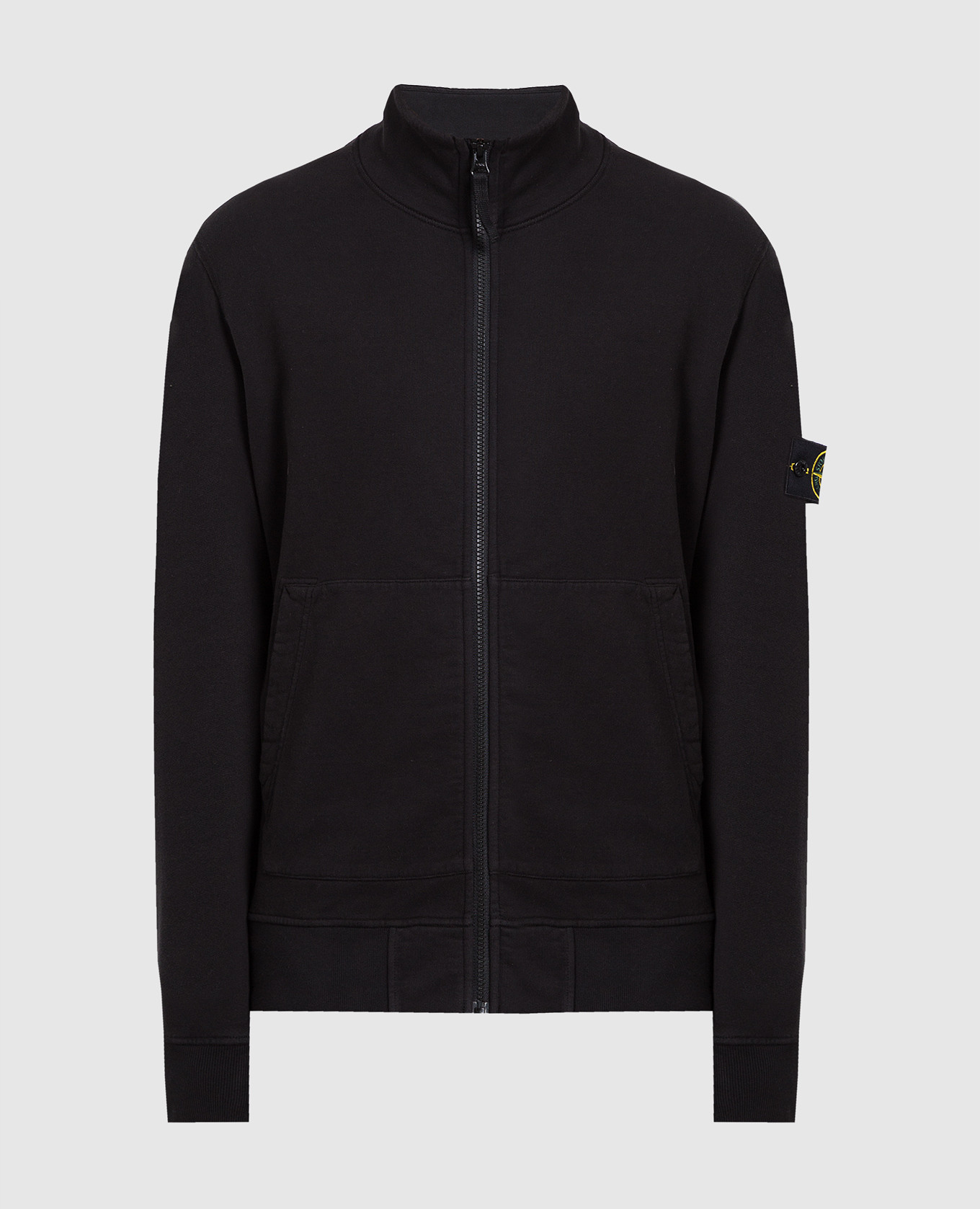 

Черная спортивная кофта с патчем логотипа, Черный, Спортивные кофты