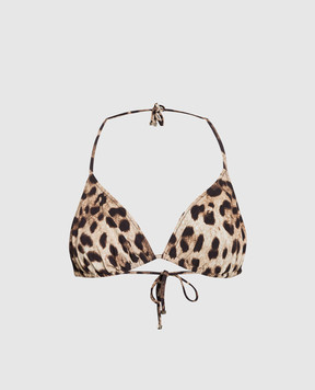 Dolce&Gabbana Brown bodice from a leopard print swimsuit O1A00JFSGDM