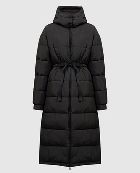 Twinset Черное стеганое пальто 232TT2243