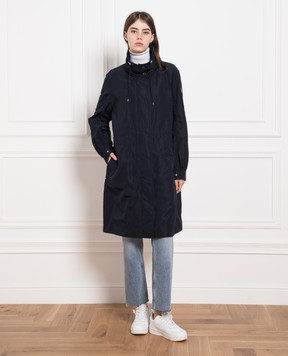 Moncler Синий плащ Kourou 1C0003054543