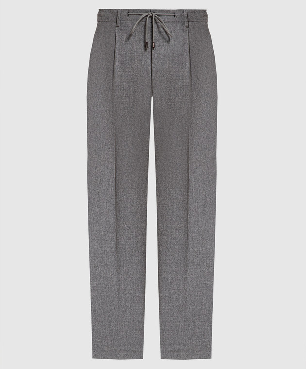 MooRER Gray wool and cashmere trousers ANTONFSR