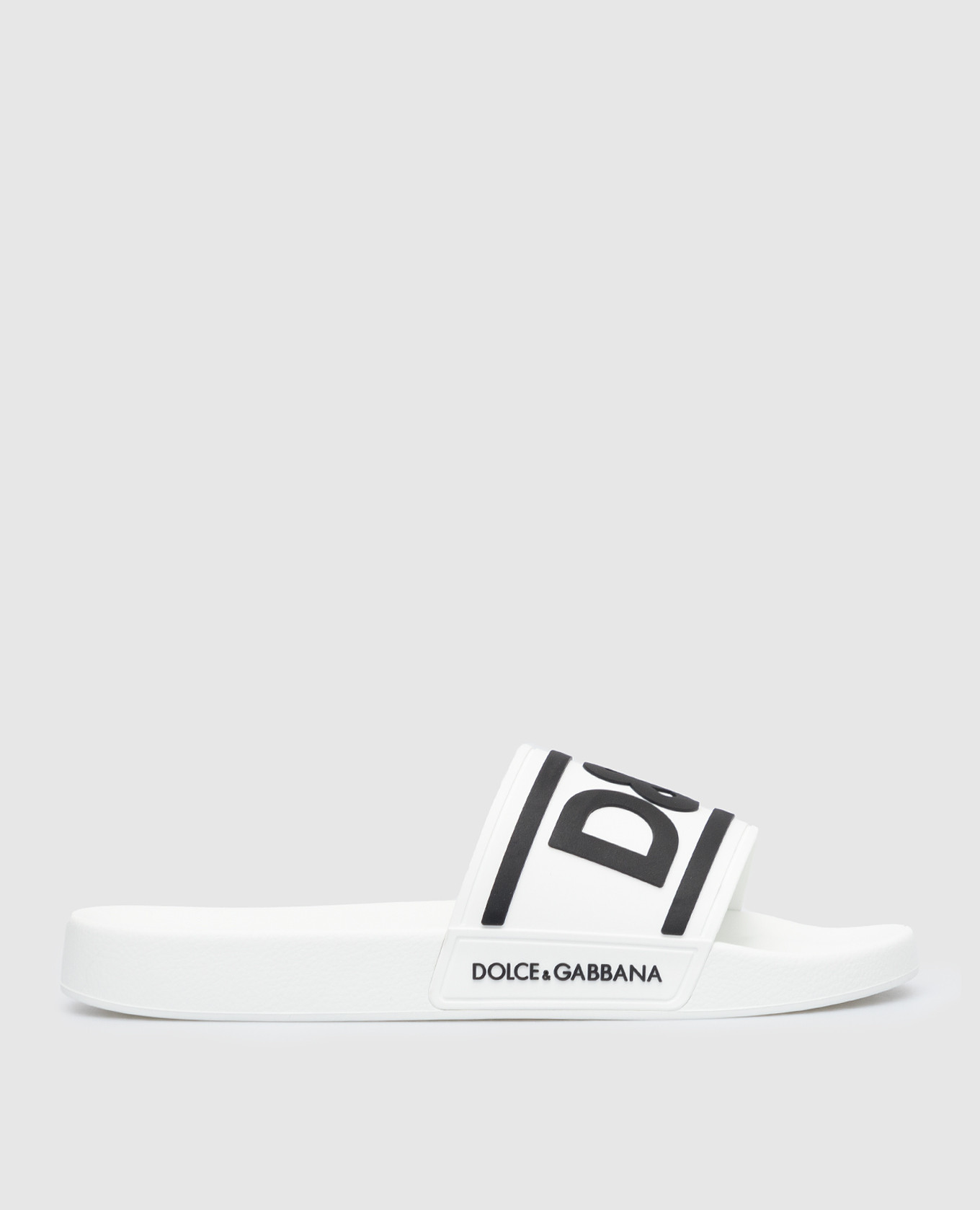 White sliders with contrasting DG logo