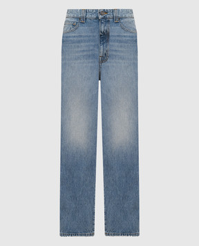 Khaite Блакитні джинси-бойфренди Martin з ефектом потертості 1111918043W908