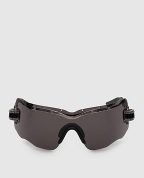 Kuboraum Серебристые фигурные очки Е15 KRSE15SI000000DG