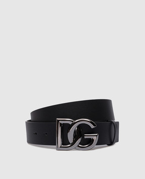 Dolce&Gabbana Черный кожаный ремень с логотипом BC4646AX622