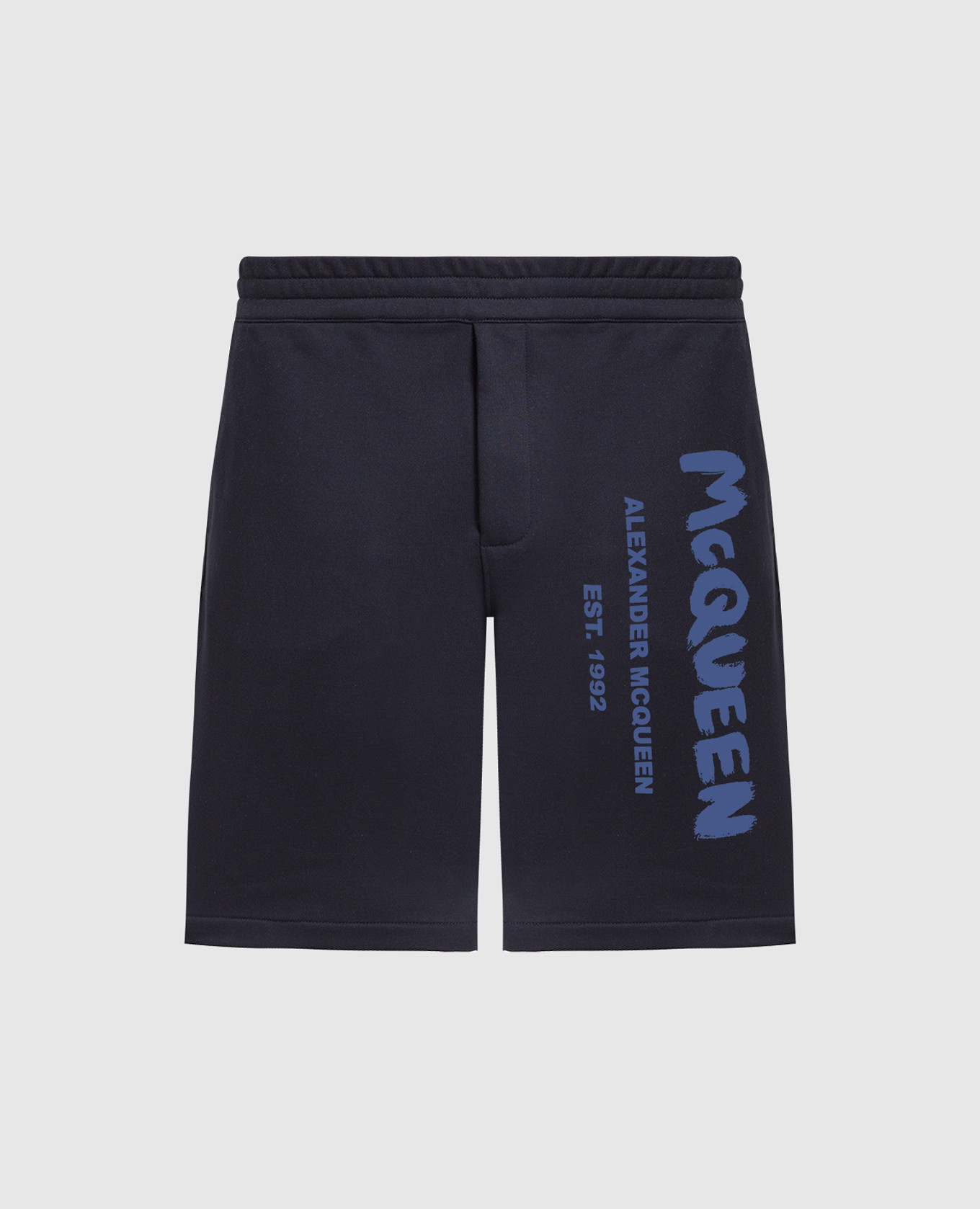 

Синие шорты с принтом McQueen Graffiti, Синий, Шорты