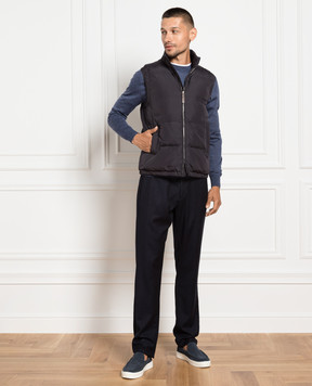 Canali Синий жилет SG01718O40843