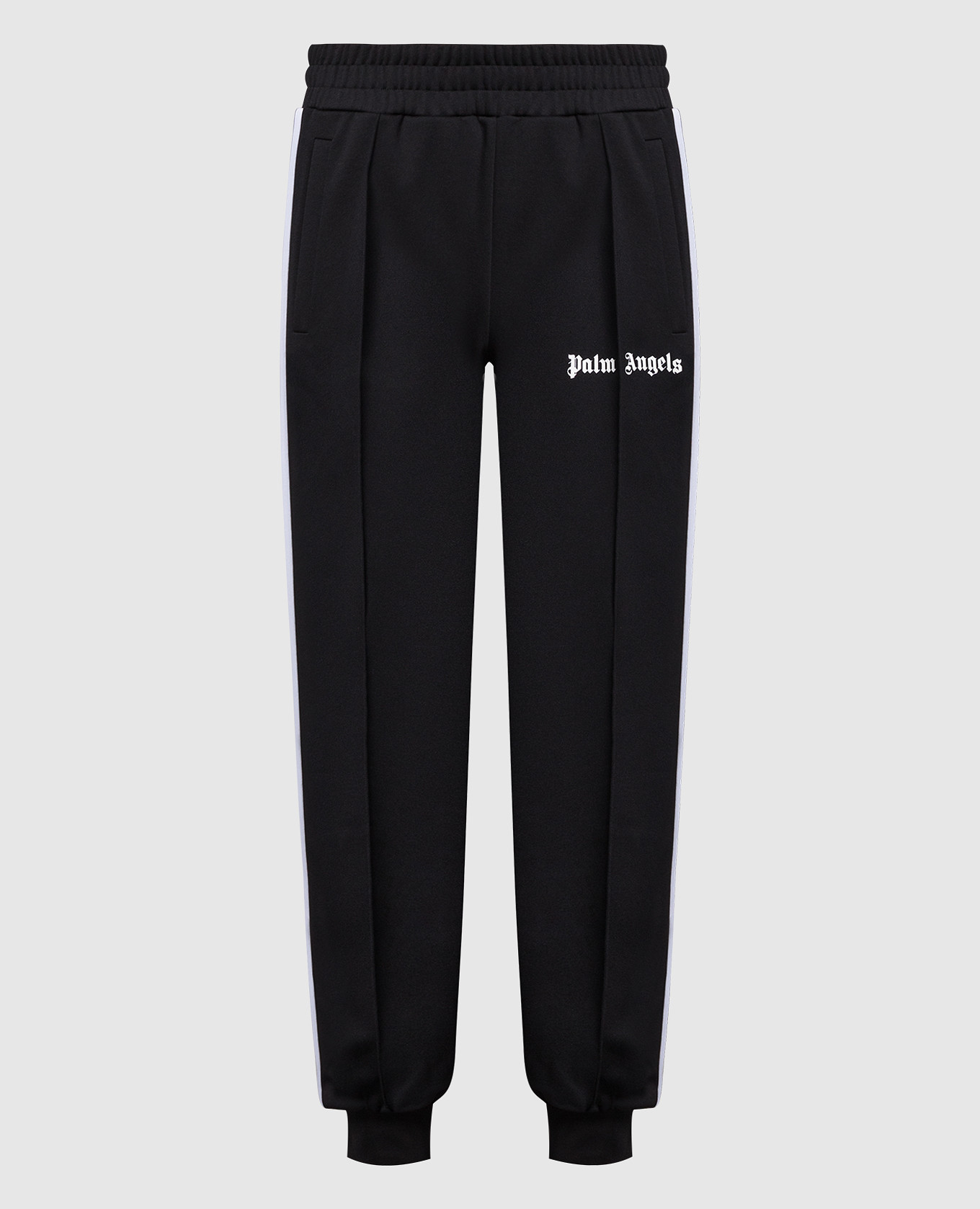 

Черные джогеры с лампасом и логотипом., Черный, Брюки джоггеры