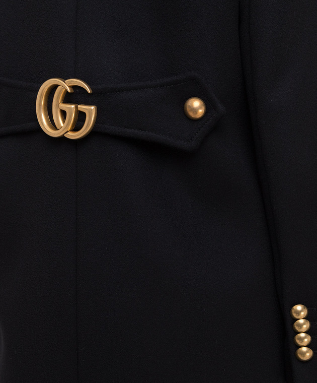 Gucci Черное пальто из шерсти 494500ZHW03 изображение 5