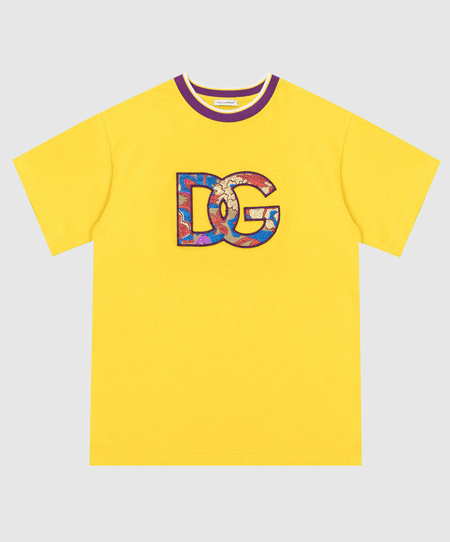 Dolce&Gabbana Дитяча футболка з емблемою DG L5JTIIG7B5X26
