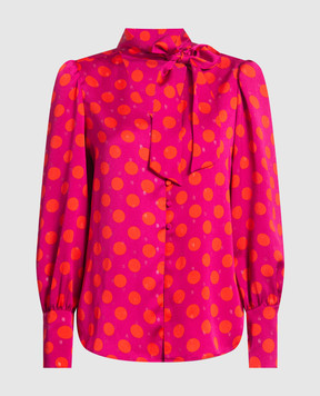 Max & Co Рожева блуза GREGGIO в горох GREGGIO