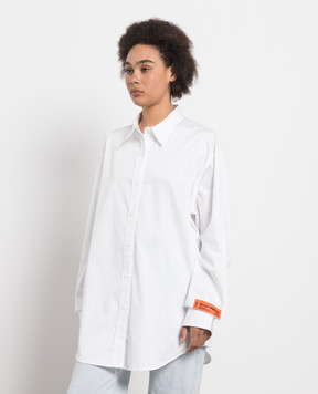 Heron Preston Біла сорочка LS з відкритою спиною HWGE002S23FAB002