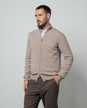 Cashmere&Whiskey Бежевый кардиган из кашемира 356N