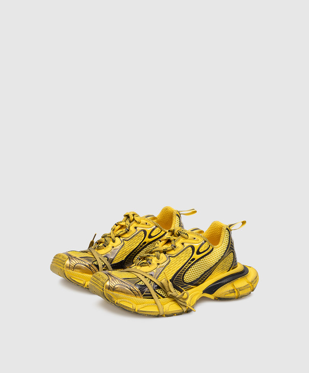 Balenciaga Желтые кроссовки 3XL с винтажным эффектом 734734W3XL2 изображение 2