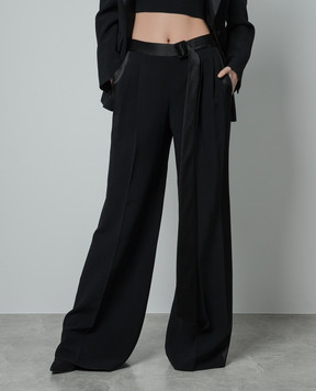 Ermanno Scervino Чорні штани з лампасами D446P318BDTEILM