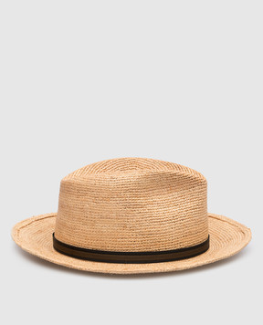 Borsalino Коричневий капелю Argentina з рафії 141165