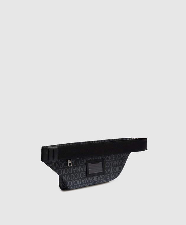 Dolce&Gabbana Gray belt bag in logo print BM2218AJ705 image 3