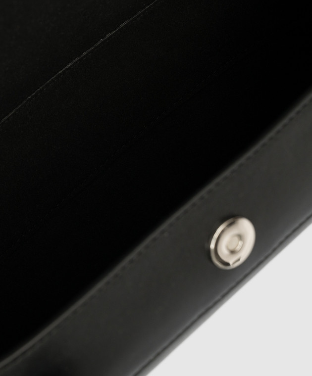 YUZEFI Черная кожаная сумка-багет Baton BATON изображение 4