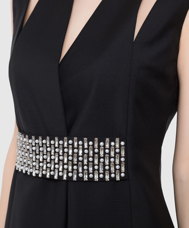 Givenchy Чорна сукня з вовни та мохера BW21AA13QB зображення 5