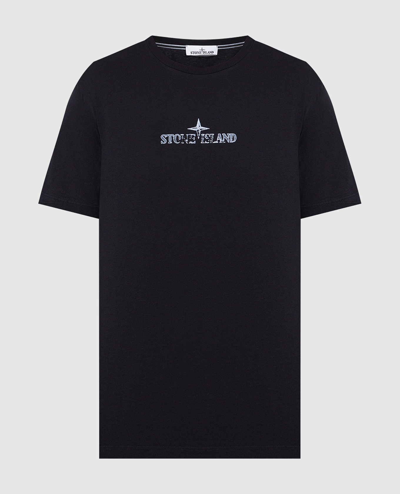 

Черная футболка с логотипом Stamp One, Черный, Футболки