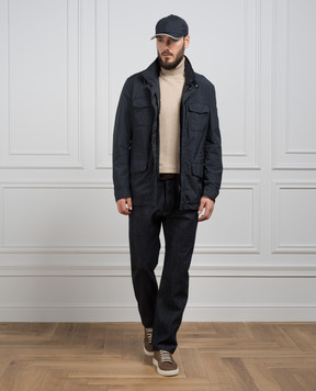 Loro Piana Синие джинсы с кашемиром Kamen FAO0626