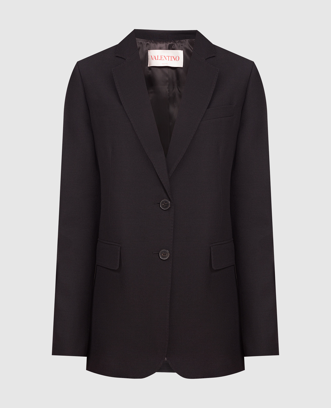 

Черный жакет из шерсти и шелка, Жакеты