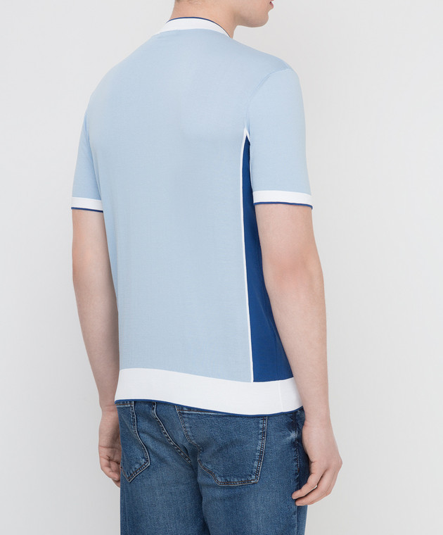 Bertolo Cashmere Голубая футболка 9020105860 изображение 4