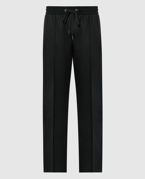 Dolce&Gabbana Чорні штани з вовною GP01UTFURLB