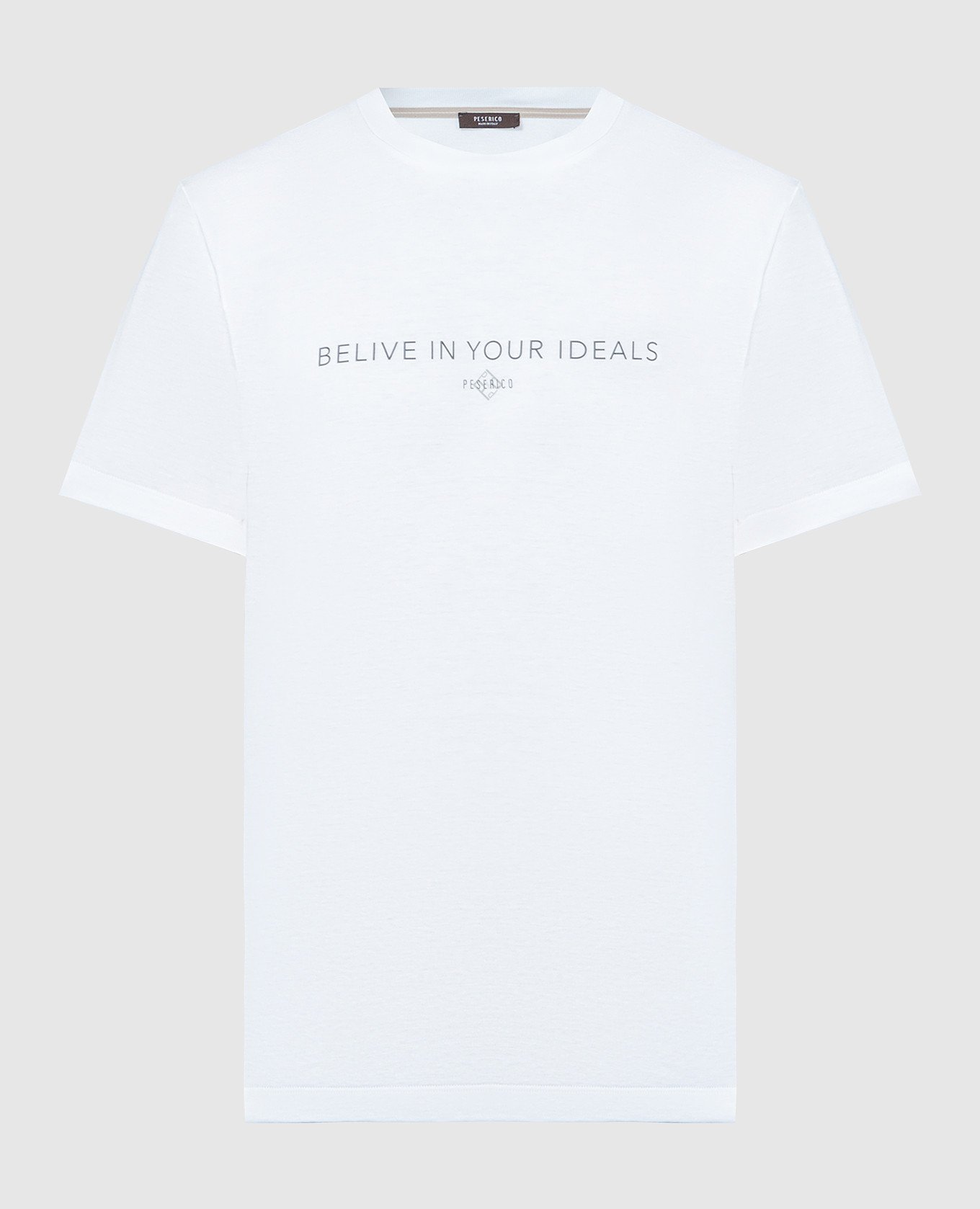 White t-shirt with a print
