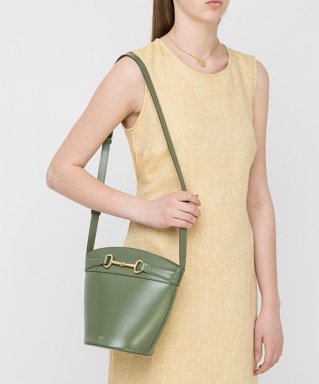 Celine Зеленая кожаная сумка 192073BUT изображение 2