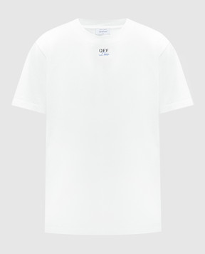 Off-White Белая футболка с принтом Off-White Lviv OMAA027G23JER040