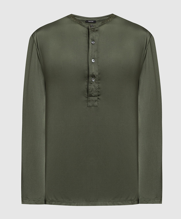 Tom Ford Зелена піжамна сорочка з шовку T4H161010