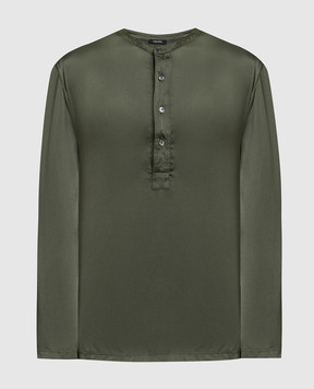 Tom Ford Зеленая пижамная рубашка из шелка T4H161010