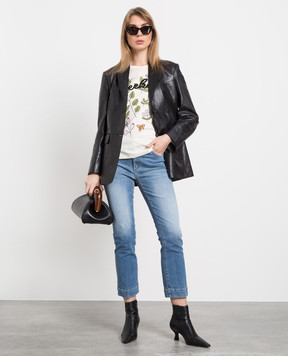 Max Mara Sportmax Голубые джинсы MESSICO с эффектом потертости MESSICO