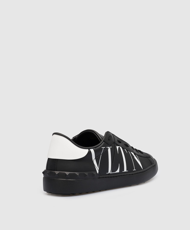 Valentino Black leather sneakers VLTN 3Y2S0830XZU image 3