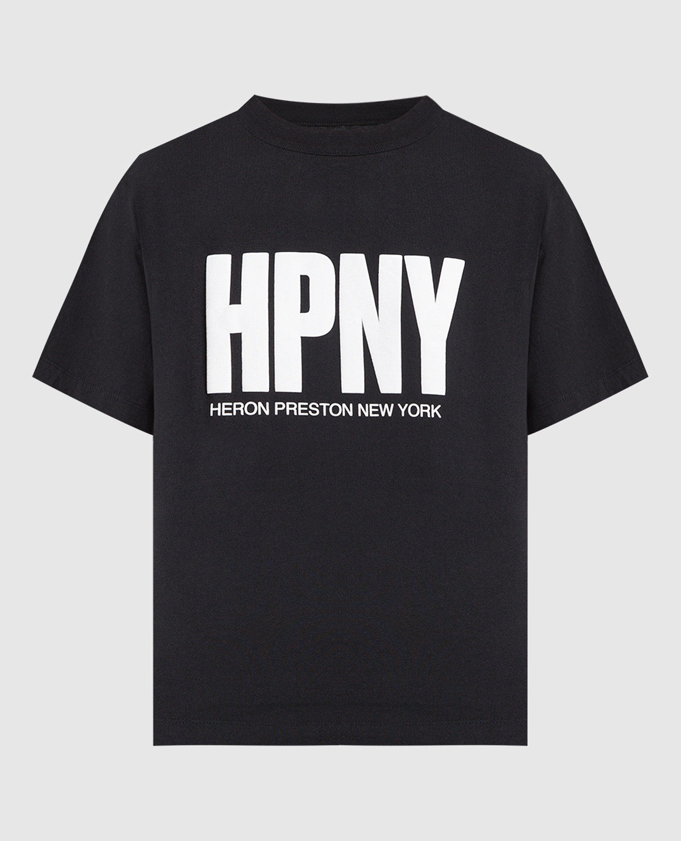 Black t-shirt with contrasting HPNY logo