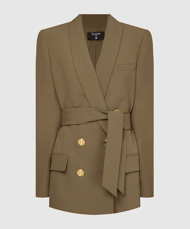 Balmain olive discount jacket