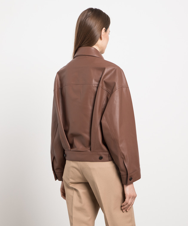 Vince black cherry leather on sale jacket