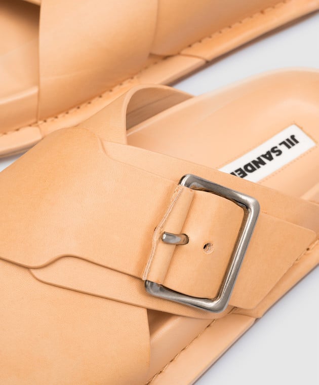 Jil Sander Brown leather sandals J15WP0052P0503 image 5