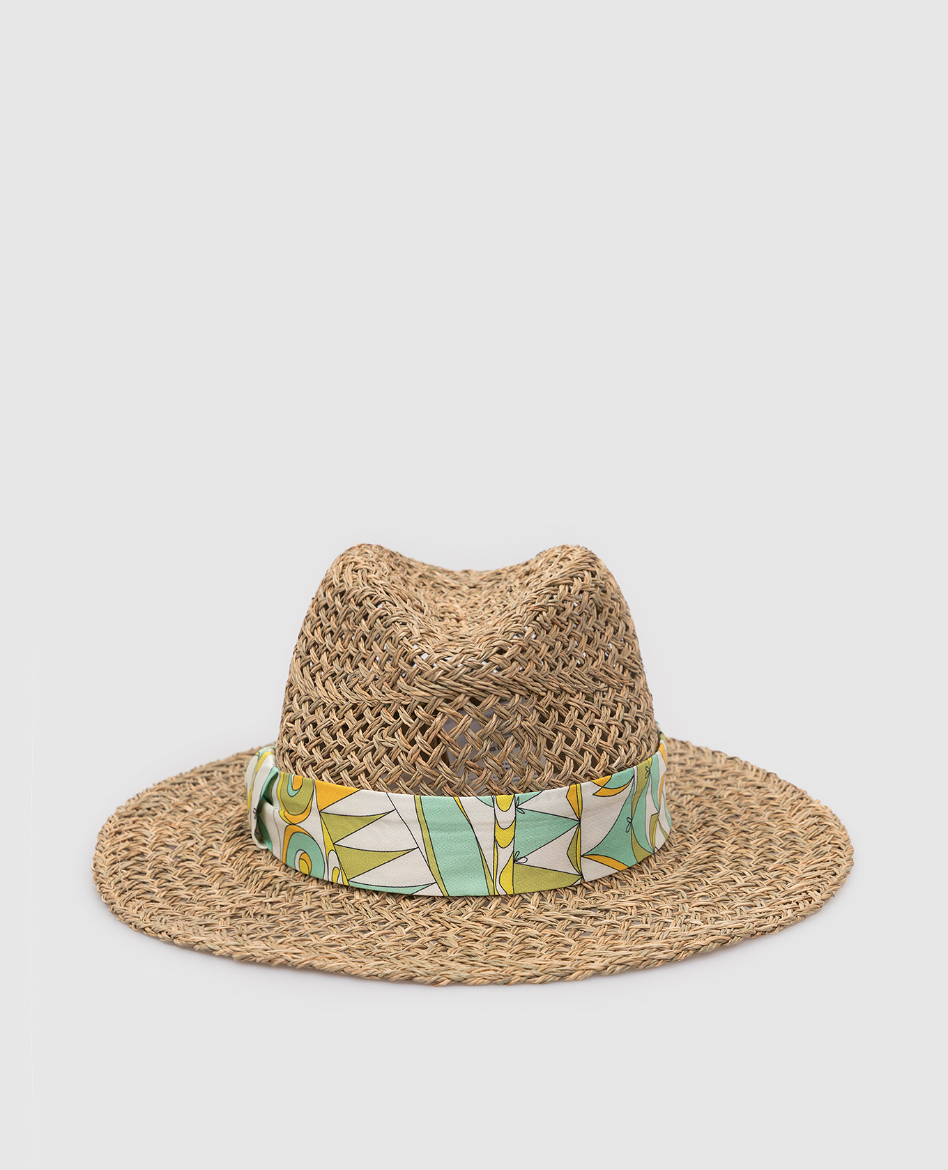 Соломенная шляпа с принтом Bandierine