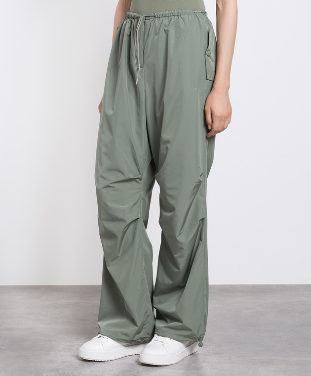 Anine Bing Reid green logo sweatpants A032310340 buy with